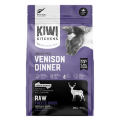 Kiwi Kitchens Raw Freeze Dried Venison Dinner Dry Cat Food 285 Gm