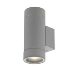 Kman IP54 Exterior Up & Down Wall Light, Silver