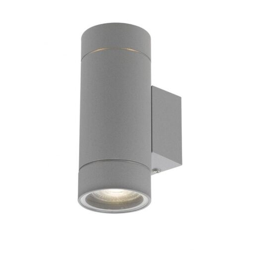 Kman IP54 Exterior Up & Down Wall Light, Silver