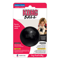 Kong Ball Rubber Toy For Dogs - Extreme Black 11 X Medium/Large