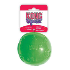 Kong Squeezz Squeaker Fetch Toy For Dogs - Ball 1 X Large