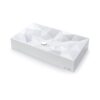 Kristall Sani-Quartz Bathroom Basin - Geometric - Above Counter Top - 715 x 415mm Satin White