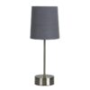 Lancet Metal Base Touch Table Lamp, Grey