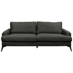 Lavell Fabric Sofa, 3 Seater, Dark Grey