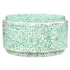 Layla Seashell Inlaid Round Coffee Table, 76cm