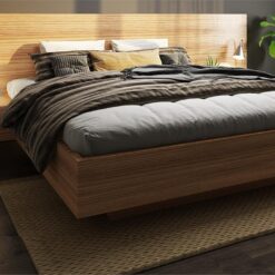 Ledge custom timber platform bed frame