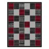Legacy Preston Modern Rug, 240x330cm, Red / Grey