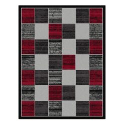 Legacy Preston Modern Rug, 240x330cm, Red / Grey