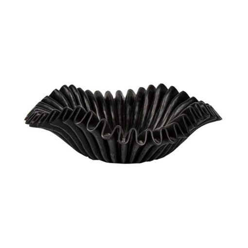 Lehriya Marble Coral Bowl, Medium, Black