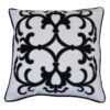 Lennox Velvet & Cotton Scatter Cushion Cover, Black