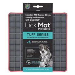 Lickimat Tuff Playdate Dog Red 1 Pack