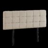 Linen Fabric Double Bed Deluxe Headboard Bedhead - Beige