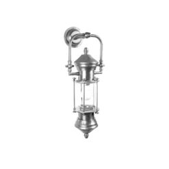 Lisbon Ship Lantern Metal Wall Light - Antique Silver