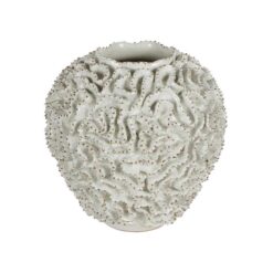 Lito Ceramic Coral Vase, White