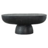 Logan Cement Oblong Pedestal Coffee Table, 92cm, Black
