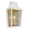 London IP54 Exterior Flush Wall Lantern, White