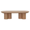 Lonholt Wooden Oval Coffee Table, 130cm, Natural