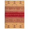Lori No.198 Wool Tribal Rug, 225x155cm, Camel / Red