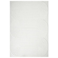 Lotus Carl Modern Rug, 330x240cm, White