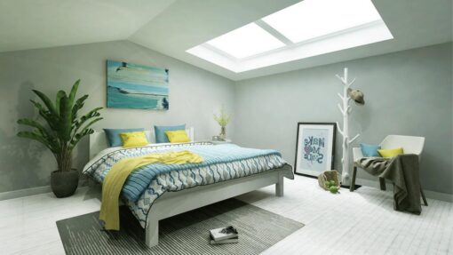 Louise custom timber low bed frame - display model