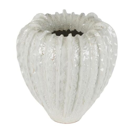 Lufa Ceramic Vase, White