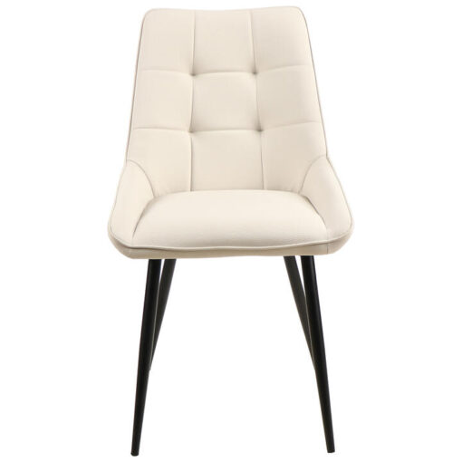 Luigi Faux Leather Dining Chair, Ivory