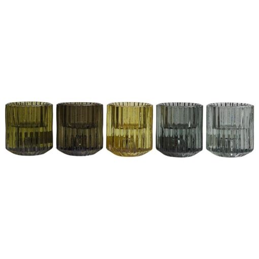 Lune Essence 5 Piece Glass Votive Set