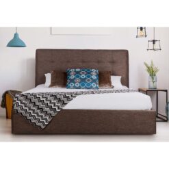 Luxemburg custom upholstered storage side rail bed frame