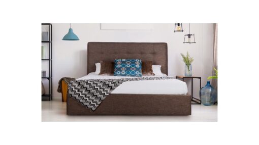 Luxemburg custom upholstered storage side rail bed frame