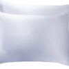Luxury Pillowcase 2 Pack - 100% Pure Mulberry Silk on Both Sides - Silver