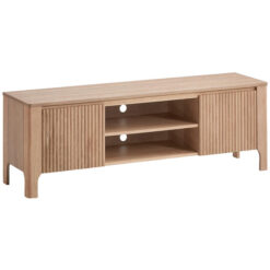 Lynveil Wooden 2 Door TV Unit, 180cm, Oak