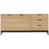Macy 2 Door 3 Drawer Sideboard, 160cm, Oak