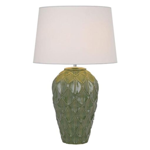 Madrid Ceramic Base Table Lamp, Green