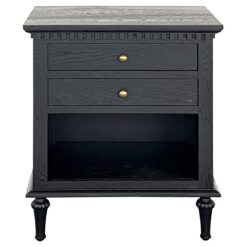 Maison Oak Timber Side Table, Medium, Black Oak