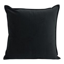 Maldon Velvet Euro Cushion, Black