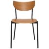 Marco Commercial Grade Steel Dining Chair, Timber Seat, Light Oak / Black