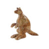 Marini Marble Kangaroo Figurine Decor, Green