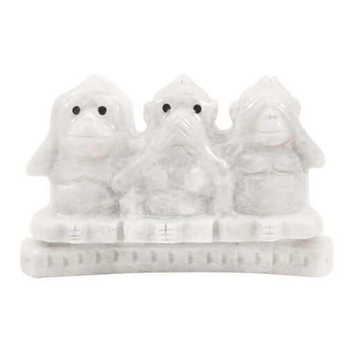 Marini Marble Three Wise Monkeys Sculpture