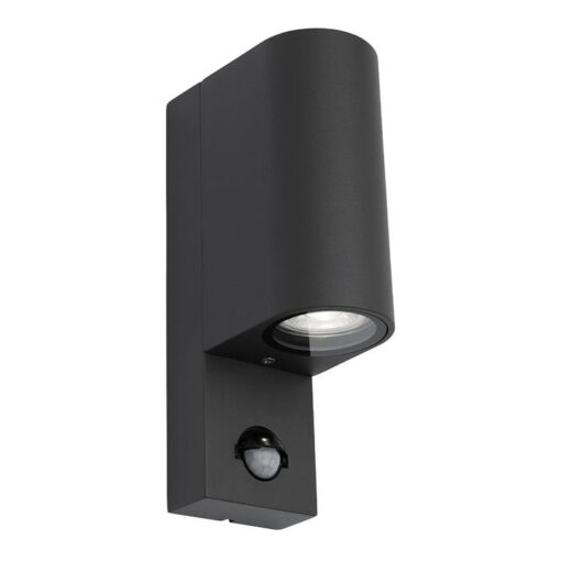 Marvin II IP44 Exterior Up & Down Wall Light with Sensor, Black