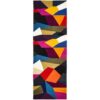 Matrix Carnival Hand Tufted Wool Runner Rug, 400x80cm