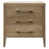 Mauvoisin Oak Timber 3 Drawer Side Table, Small, Weathered Oak