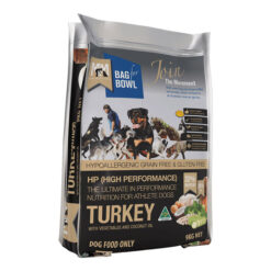 Meals For Mutts (Mfm) Hp (High Performance) Turkey With Vegetables And Coconut Oil Dry Dog Food 9 Kg