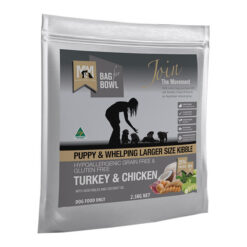 Meals For Mutts (Mfm) Puppy & Whelping Larger Size Kibble Turkey & Chicken With Vegetables And Coconut Oil Dry Dog Food 2.5 Kg