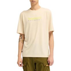 Men's UV Protection Outdoor Graphic T-Shirt Beige