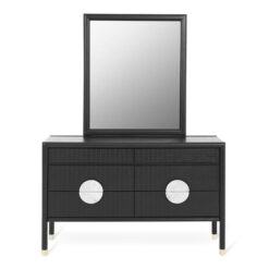 Merrington Ashwood 6 Drawer Dresser with Mirror, 138cm
