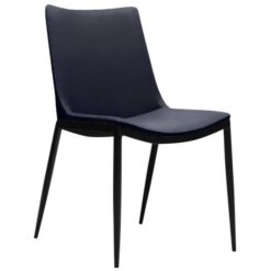 Mia Faux Leather Dining Chair, Black
