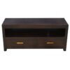 Milan Mahogany 2 Drawer TV Unit, 120cm, Chocolate