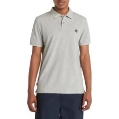 Millers River Pique Slim-Fit Polo Shirt Grey