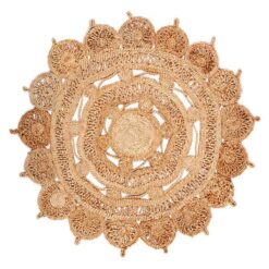 Mimosa Hand Braided Jute Round Rug, 200cm