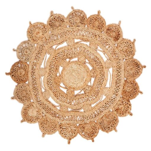 Mimosa Hand Braided Jute Round Rug, 200cm